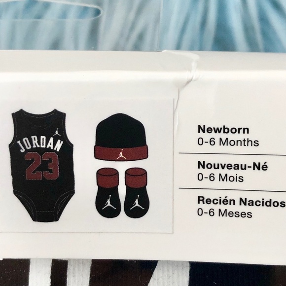 Jordan Kids Bodysuit Set - Black, Red, White - Picture 5 of 7